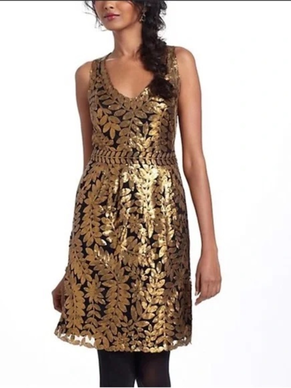 Anthropologie Goldleaf Cocktail Dress Project Alabama Size 6